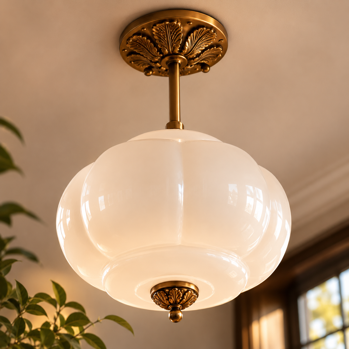 Tasha Semi Flush Mount Pendant Light | LORZAVI